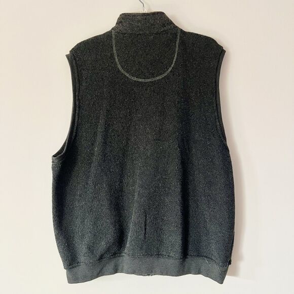 1990s Vintage Mens Olive Green Sleeveless Jacket Vest sz XL by Big Dogs - Picture 4 of 5